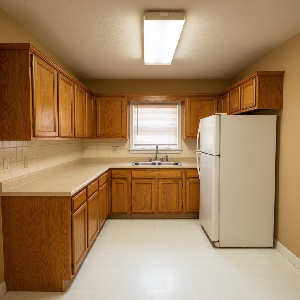 Suburban Kitchen before AI redesign