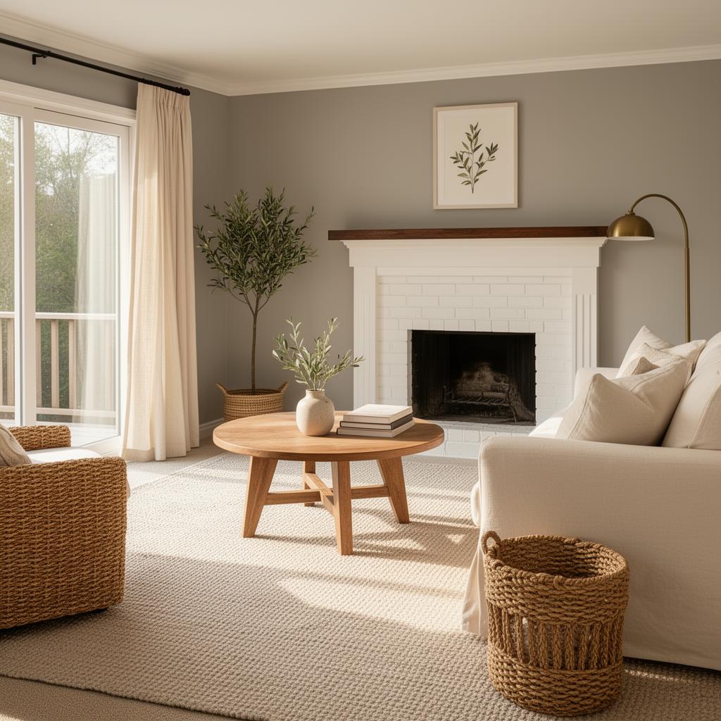 Family Living Room after AI redesign